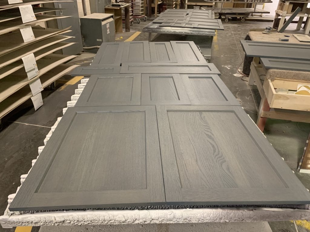 Grey Stained Ash Cabinets